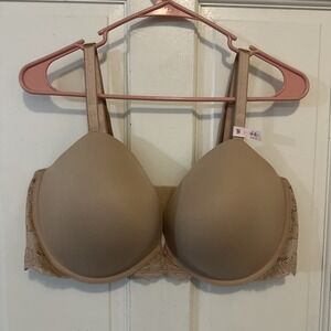 Victoria's Secret 44D Beige DREAM ANGELS Smooth & Lace Push-Up Bra NWT
